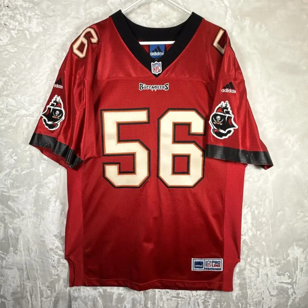 LG VINTAGE *Signed* HARDY NICKERSON BUCCANEERS JERSEY 46 ADIDAS PRO LINE Stitch